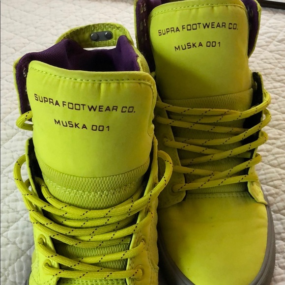 supra yellow shoes